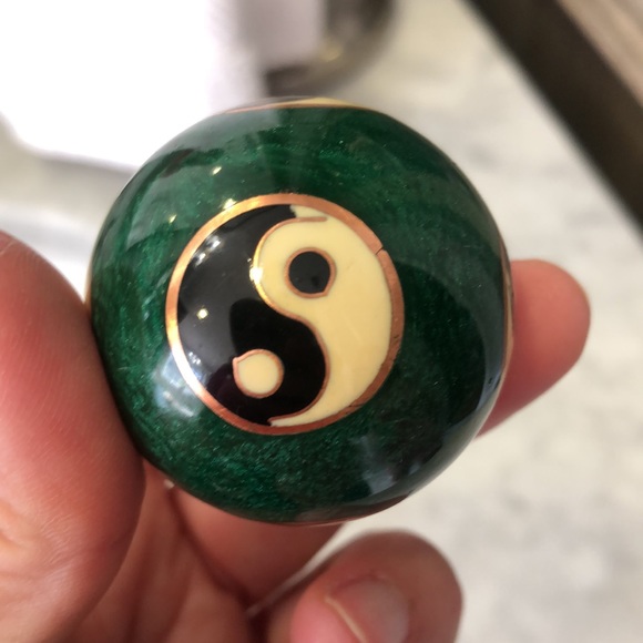 Chinese Health Exercise Stress Baoding Balls Relaxation Therapy YIN YANG - Picture 4 of 6